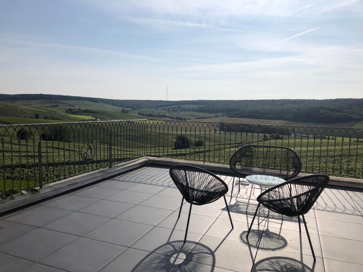 Fleury-la-Riviere Floressens En Champagne Terrasse Privative Sur Le Vignobleヴィラ エクステリア 写真